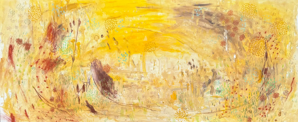 ‘FORMATION’, Claire Foord, 2024, acrylic on canvas, 190 x 90 cm.