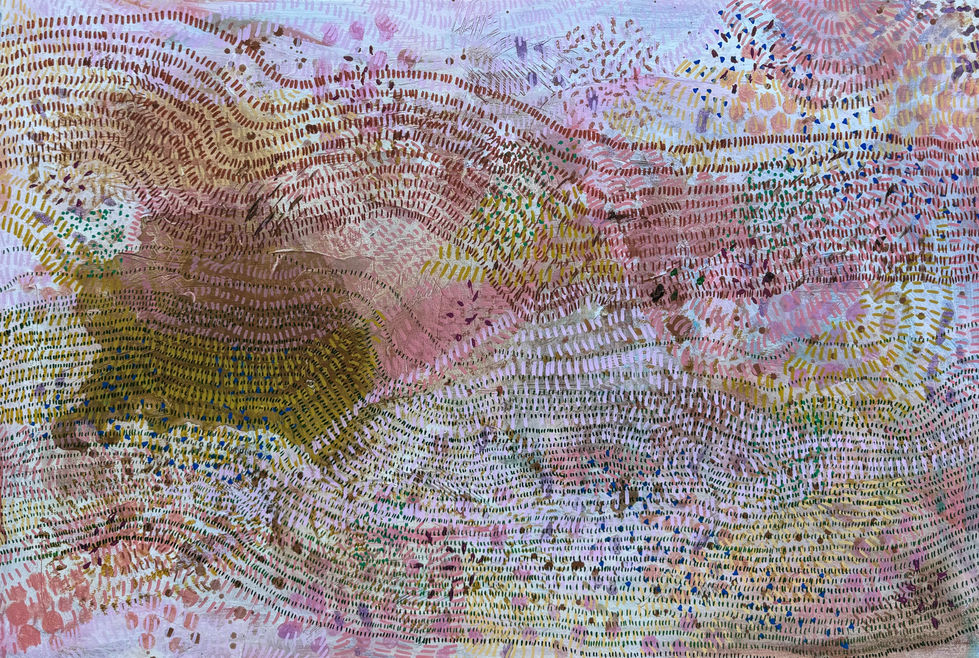 ‘INVISIBLE’, Claire Foord, 2024, acrylic on canvas, 90 x 65 cm.