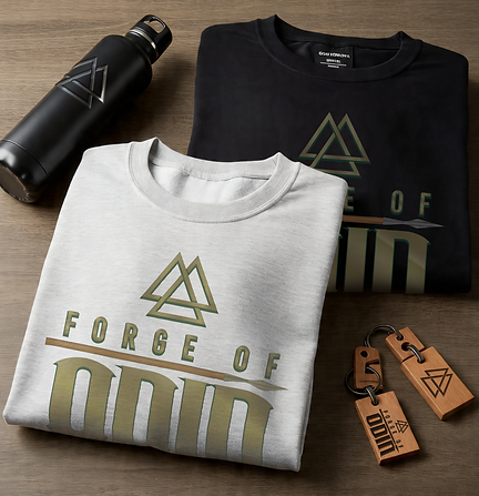 Forge of Odin_Tees, keychains and waterbottle.png