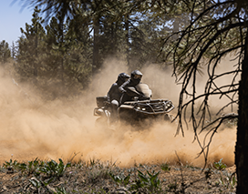 Menschen die Quad fahren