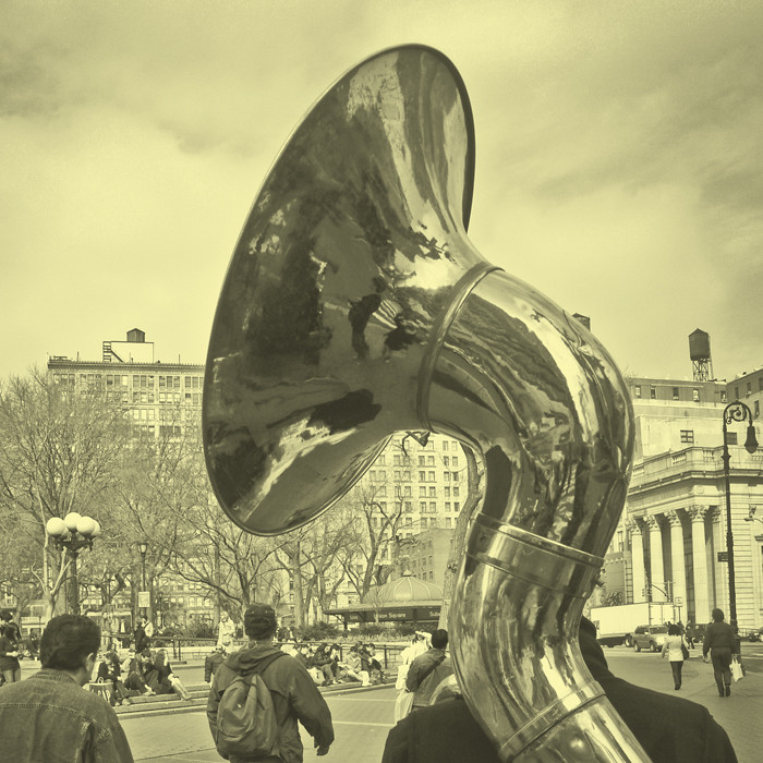 A big horn representing tone of voice