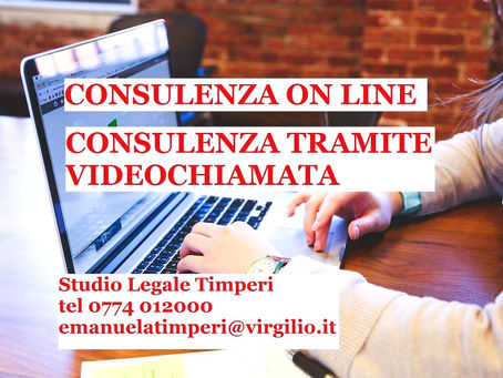 LA CONSULENZA LEGALE ON LINE