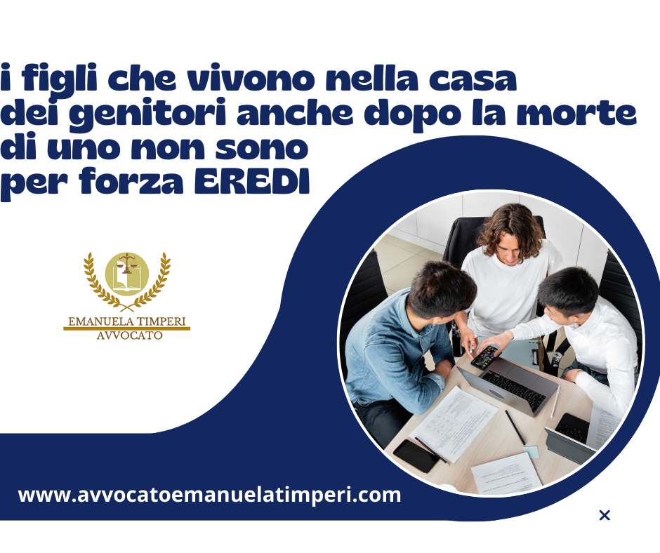 Sul figlio erede...