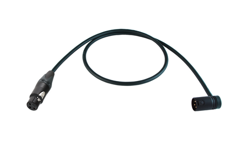 Premium XLR-3F to Low-Profile XLR-3M microphone cable with Mogami