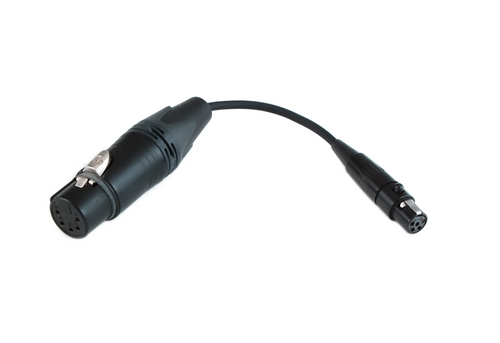 音声出力ケーブルTA5F(L)-XLR XLR-5F to TA5F Stereo Adapter Shortie Cable | Cable Techniques