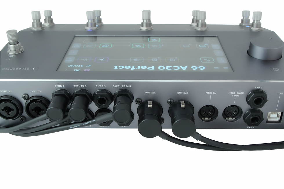 Thumbnail: Low-Profile XLR-3F to Low-Profile 1/4" TRS, Temple Audio / QUAD Cortex