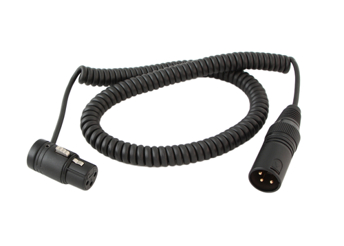 18” XLR-3 Premium Coiled “Boom to Mixer” cable with Low-Profile 18” XLR-3 Premium Coiled “Boom to Mixer” cable with Low-Profile
