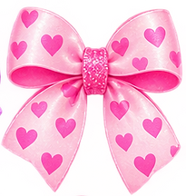 Lilly Raine Heart Pink Bow