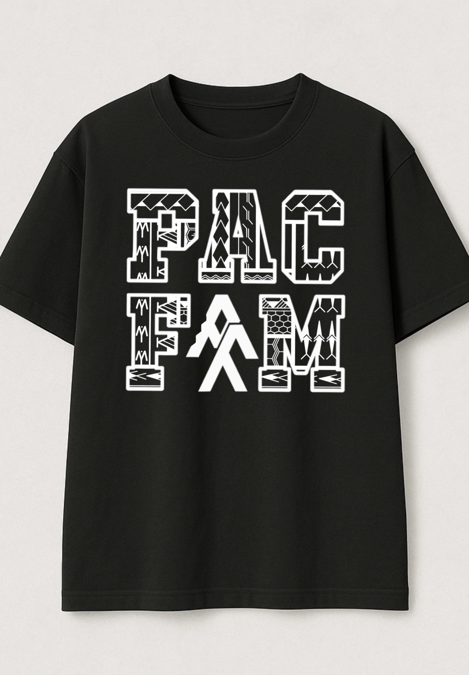 Pac Fam Tribal Black and White