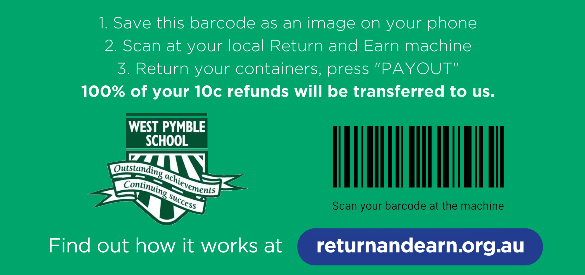 Return and Earn West Pymble Parents & Citizens Association