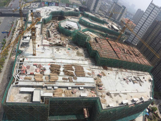 Construction up to podium level for our first hotel project in Suzhou