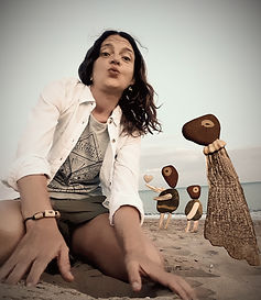 Die Wesen und ich am Strand