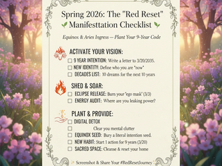 ♈ The Spring Equinox MARCH 2OTH, 2026 & Aries Ingress: Setting Your 9-Year Intentions