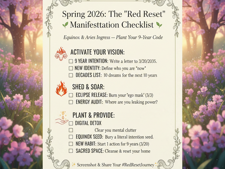 ♈ The Spring Equinox MARCH 2OTH, 2026 & Aries Ingress: Setting Your 9-Year Intentions