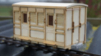 Darjeeling 2nd gen 3rd Class Low Roof Passenger 4 Wheel Coach Kit