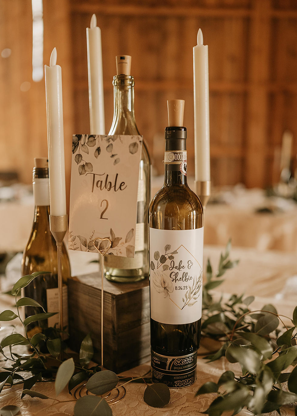 Candle lit wedding reception at a Colorado barn wedding venue near Gunnison Colorado