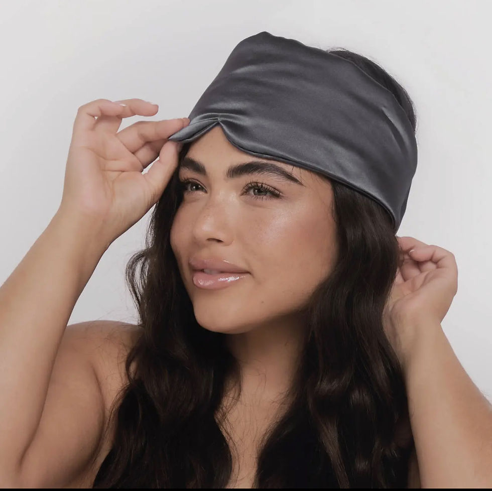 Thumbnail: Kitsch Pillow Eye Mask- Charcoal