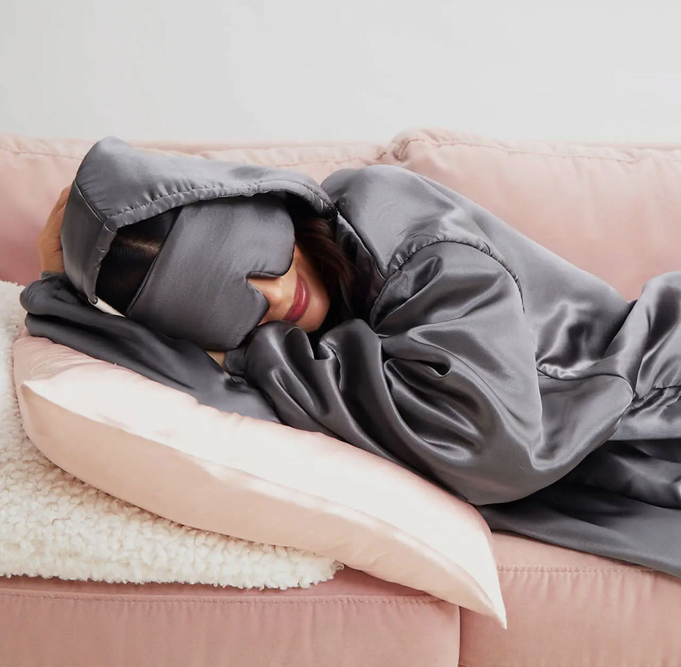 Thumbnail: Kitsch Glazey Satin Hoodie- Charcoal