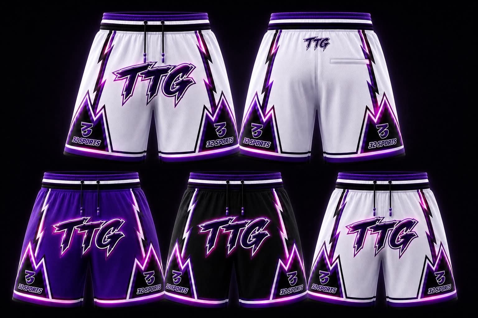 32 Sports shorts design preview