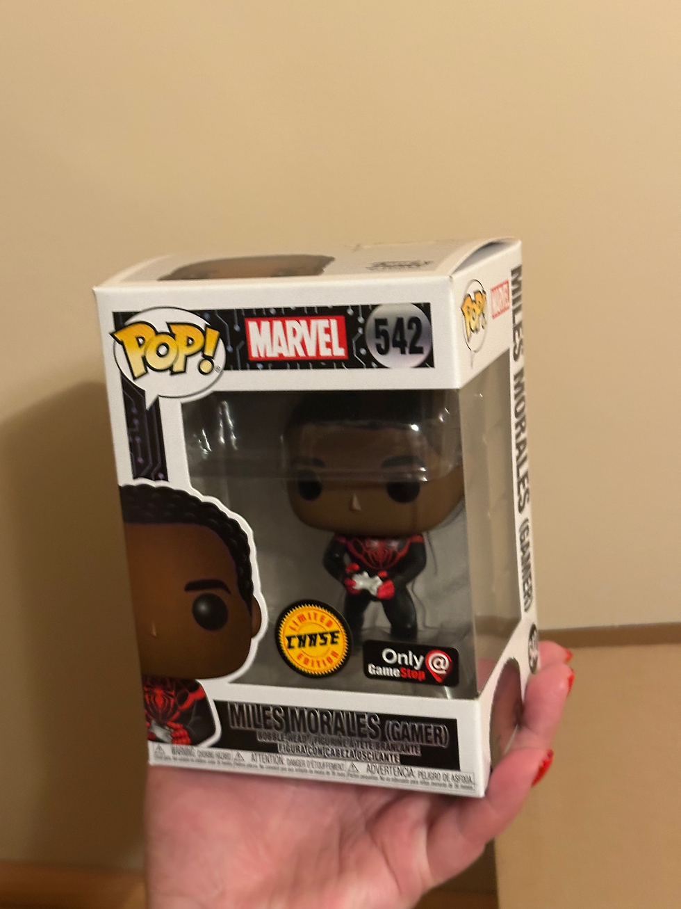Thumbnail: Funko Pop Marvel Mystery Box MILES MORALES (GAMER) 542 CHASE 5 pieces Gamestop