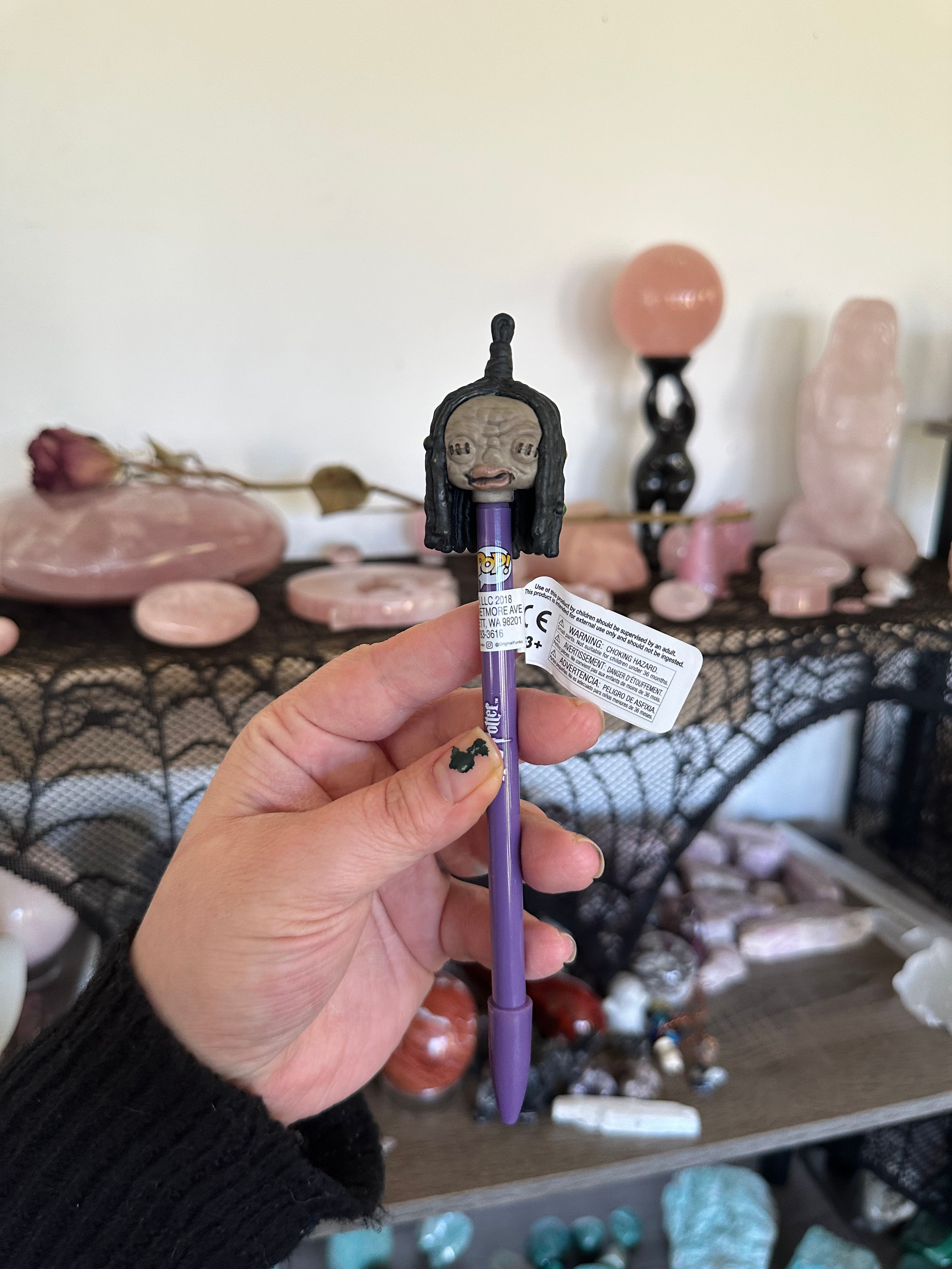 Funko POP Harry Potter Knight Bus Shrunken Head Pen Purple 2018 Wizarding World