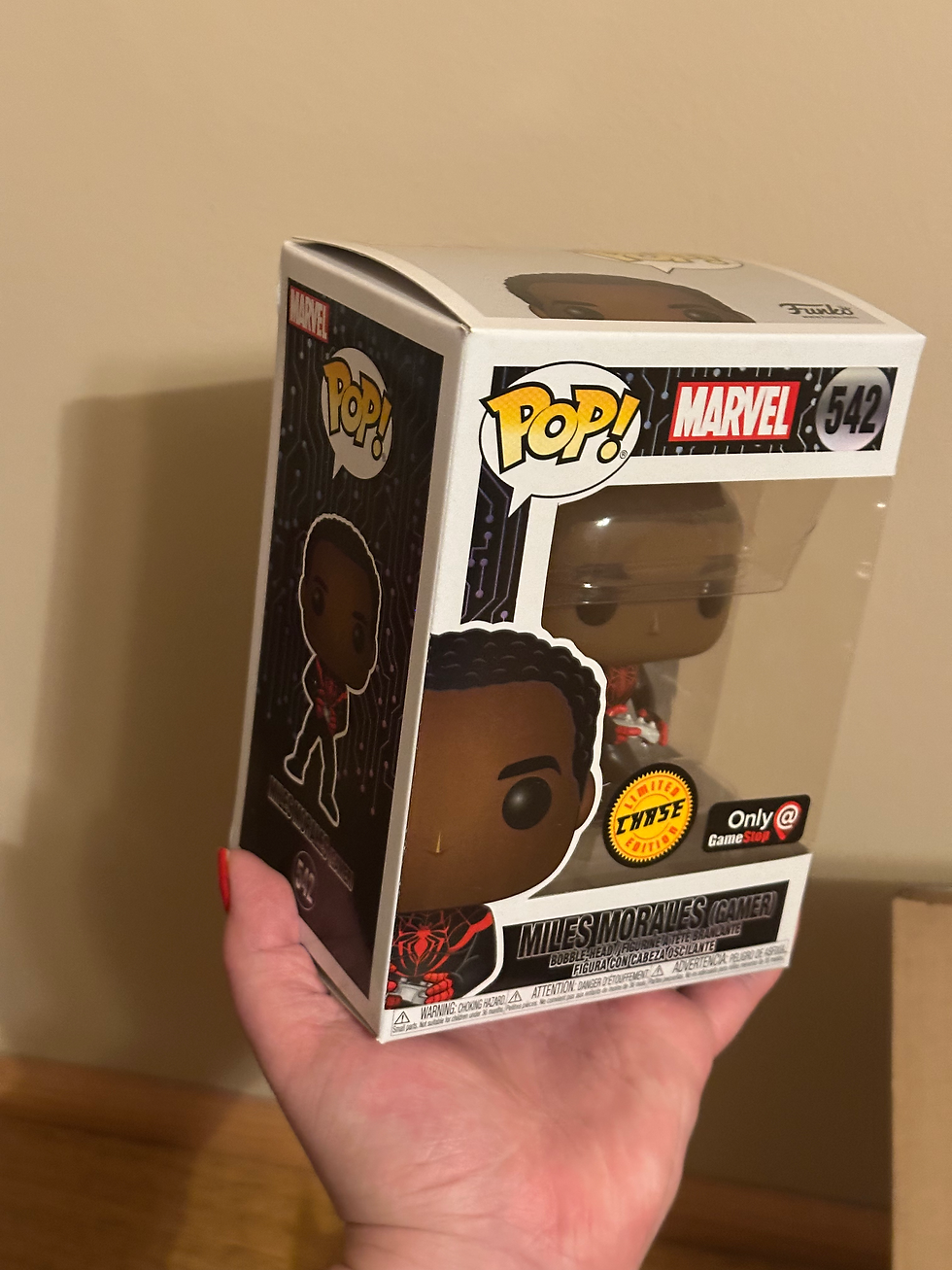 Thumbnail: Funko Pop Marvel Mystery Box MILES MORALES (GAMER) 542 CHASE 5 pieces Gamestop