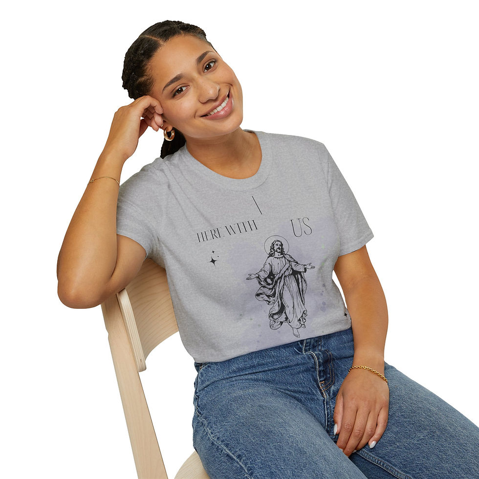 Thumbnail: Here with Us Stay in Faith / Unisex Softstyle T-Shirt