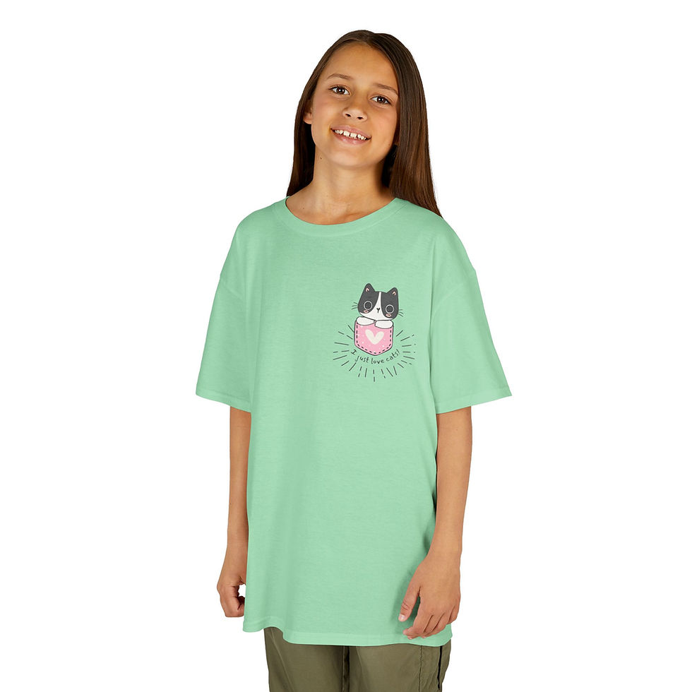 Thumbnail: I Just Love Cats! Kids Heavy Cotton™ Tee