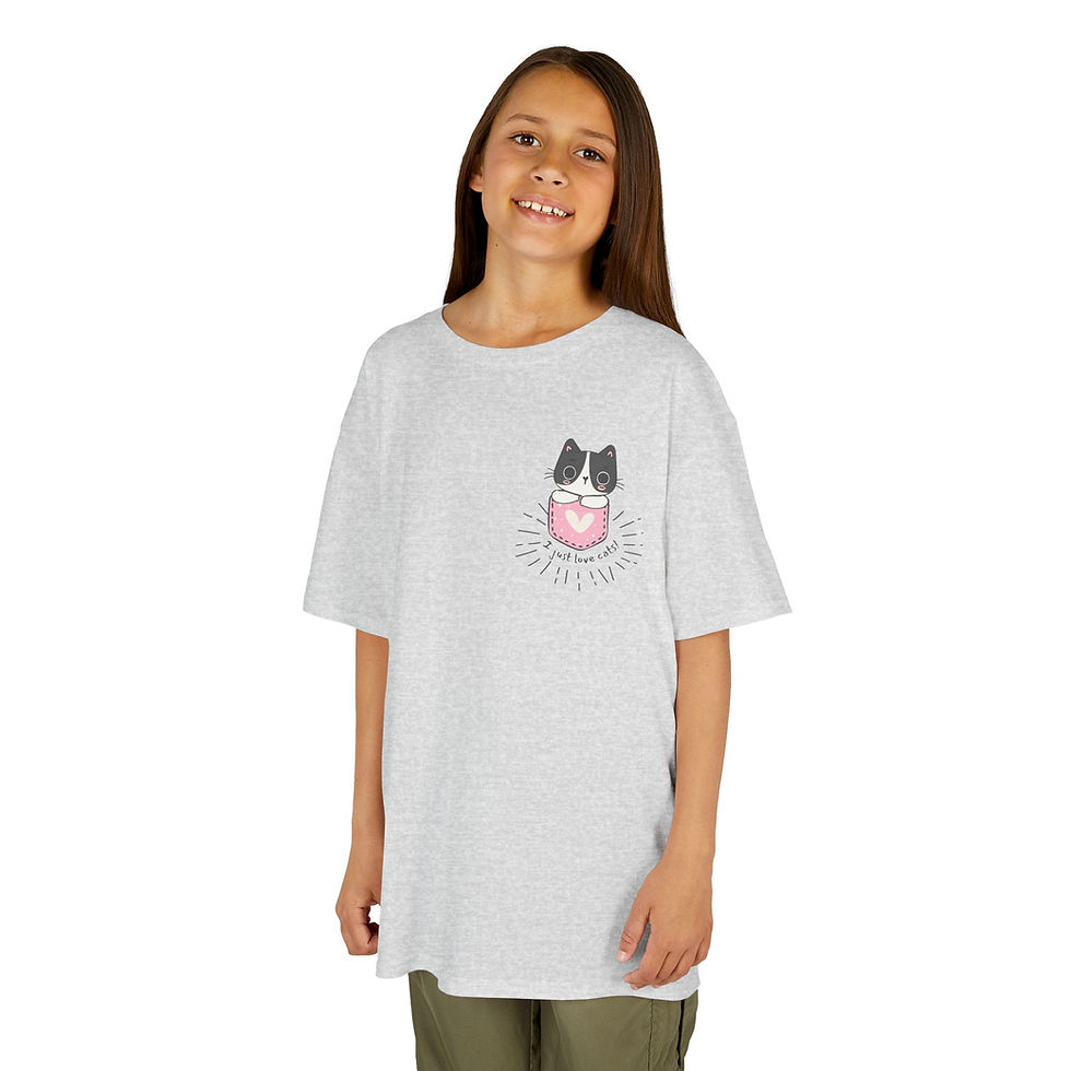 Thumbnail: I Just Love Cats! Kids Heavy Cotton™ Tee