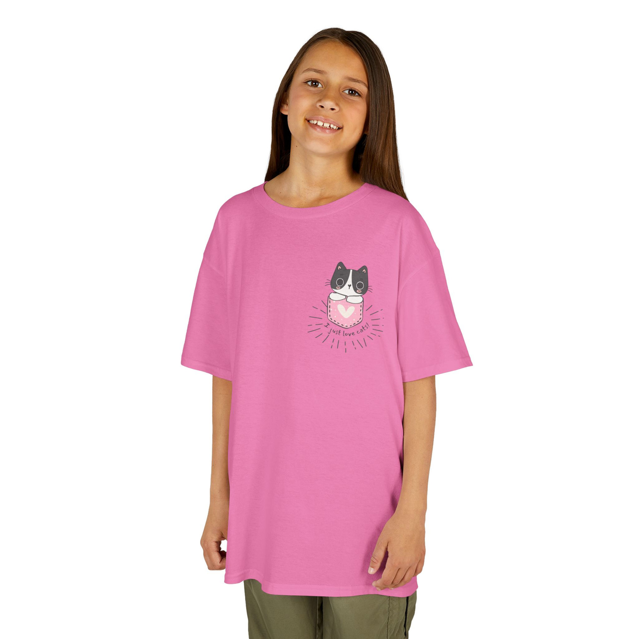 I Just Love Cats! Kids Heavy Cotton™ Tee
