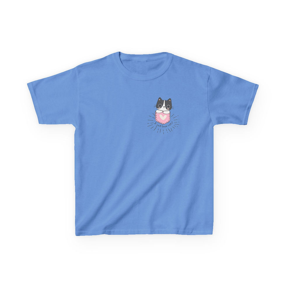 Thumbnail: I Just Love Cats! Kids Heavy Cotton™ Tee
