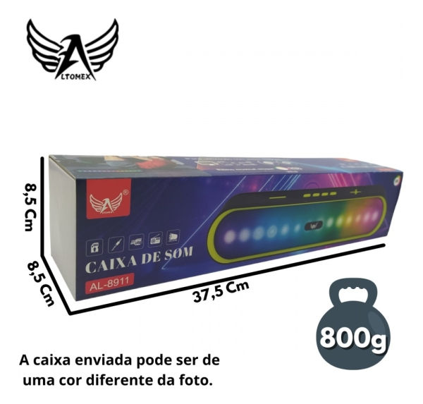 Caixa De Som P/ Bar Rgb Al-8911 Altomex