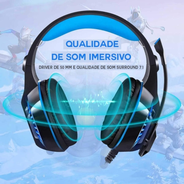Fone De Ouvido Headphone Confortável Bluetooth Kaidi Kd-750