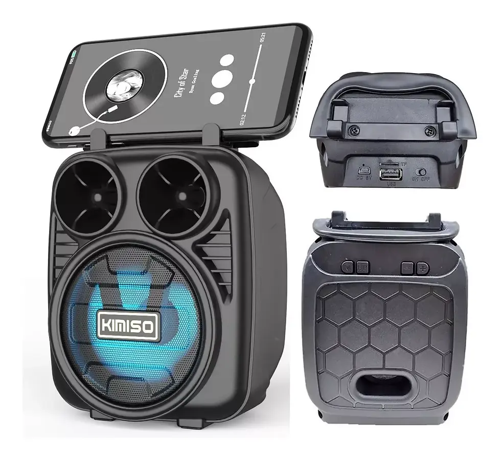 Caixinha De Som Portátil Bluetooth Fm Mp3 Cartão Sd Pendrive