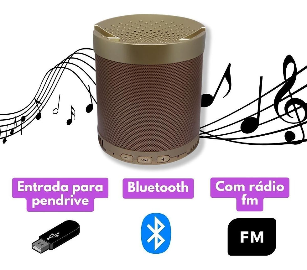 Caixinha De Som Bluetooth Portatil Q3 Mp3 Pen Drive Fm Cel