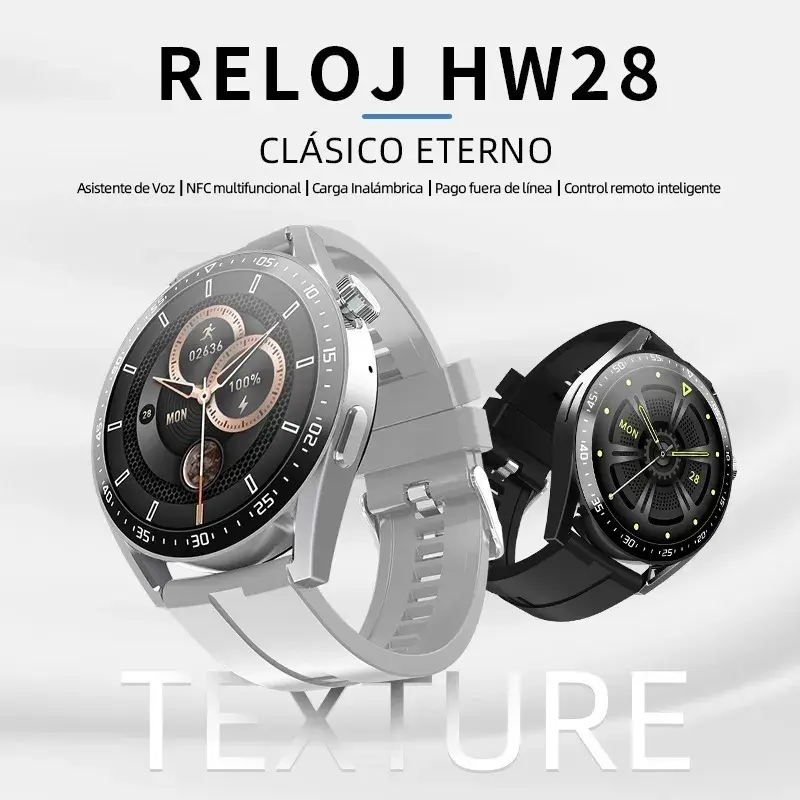 Smartwatch HW28 Bluetooth Chamada Função NFC Relógio Inteligente Original