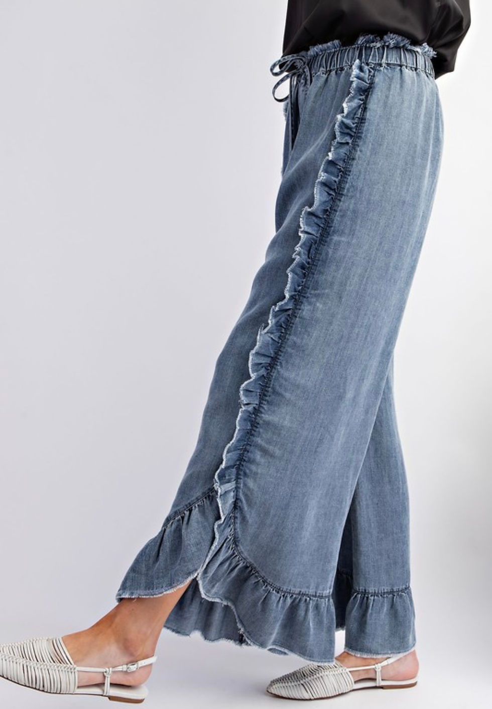 Thumbnail: Stacy Ruffle Denim Pant 