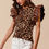 Thumbnail: Lisa Leopard Ruffle Top 