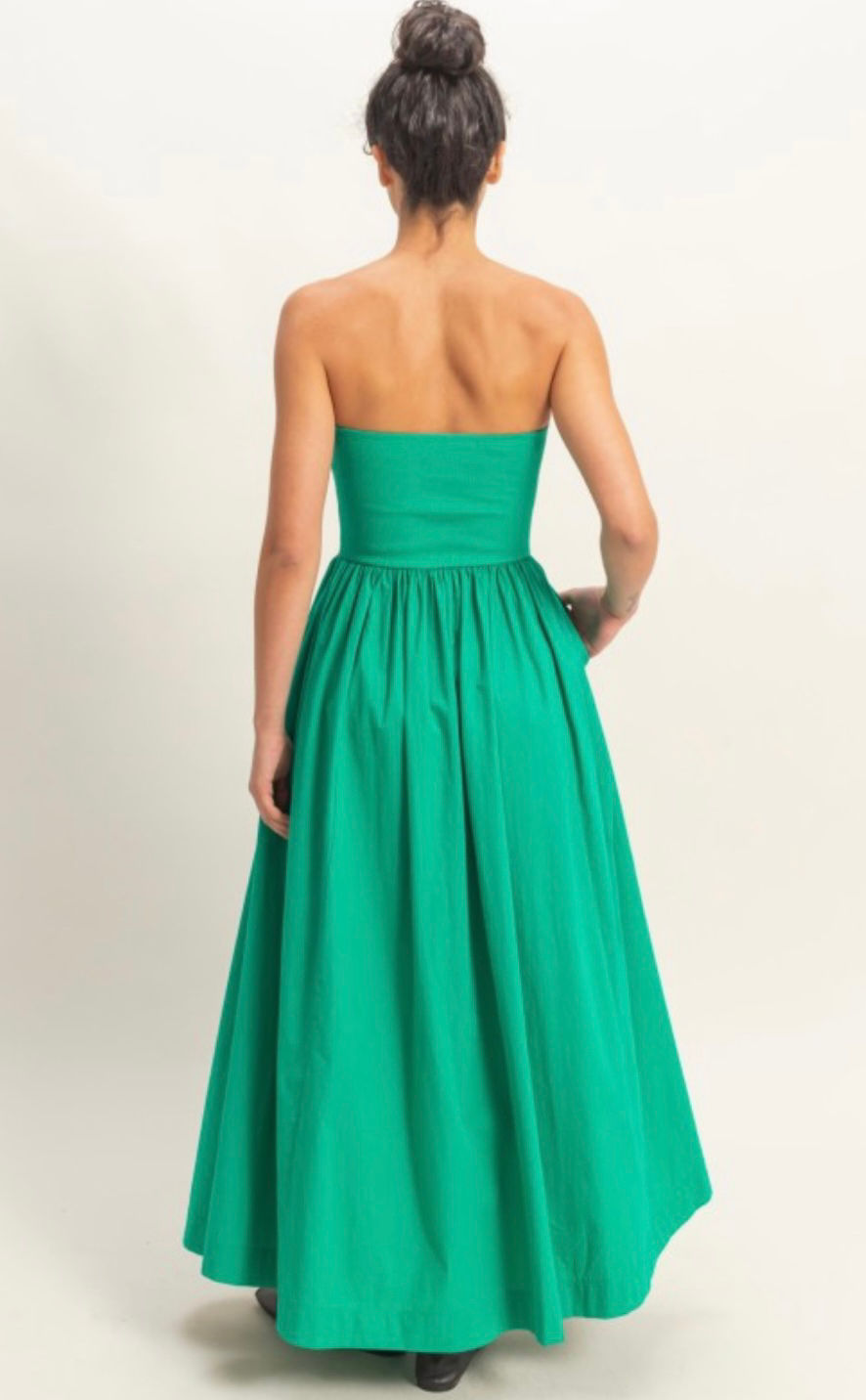 Thumbnail: Vivi Green Strapless Dress
