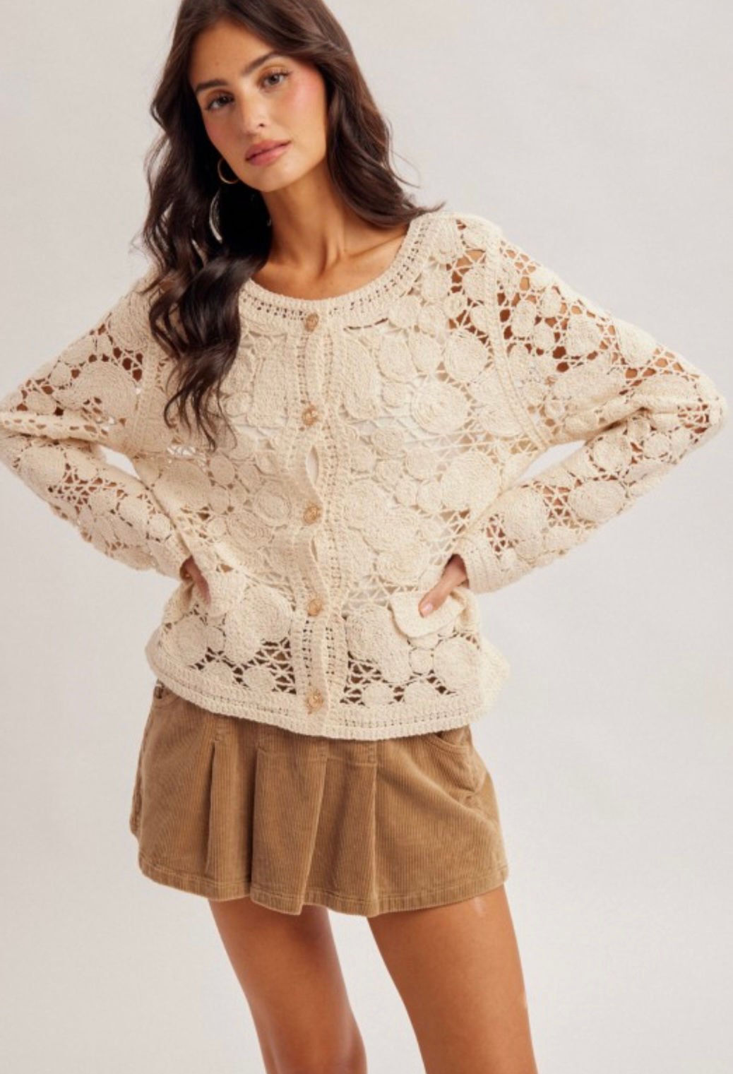 Callie Crochet Cardigan