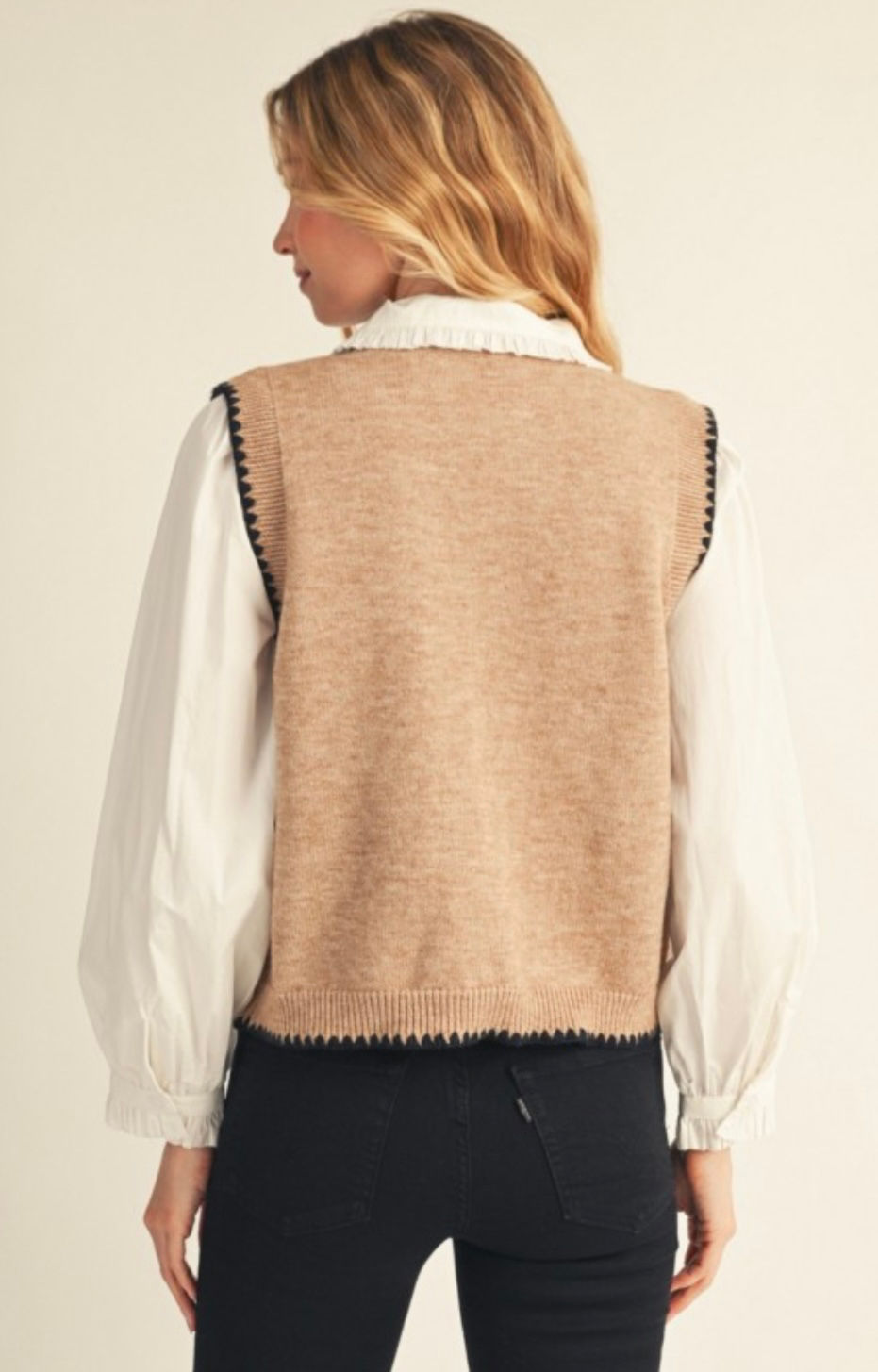 Thumbnail: Toasted Taupe Sweater Vest