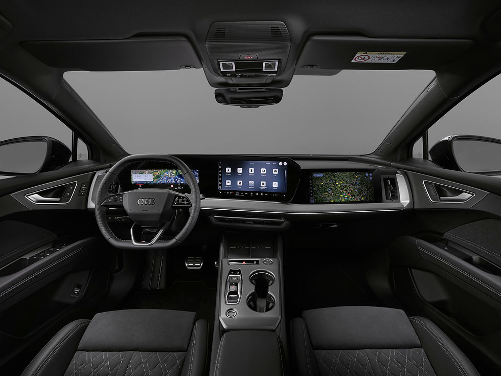 Neuer Audi Q4 e-tron 2026 Sportback - Premium Elektro SUV - neues Interieur Konzept mit Digital Stage und MMI Beifahrerdisplay