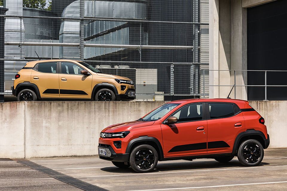 Neuer Dacia Spring 2024 Außenansicht Seite