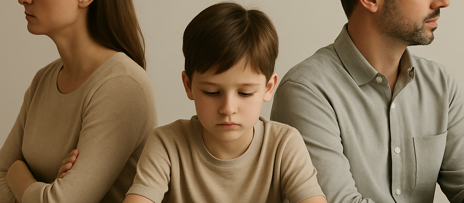 Child caught between separated parents during family law conflict in Australia