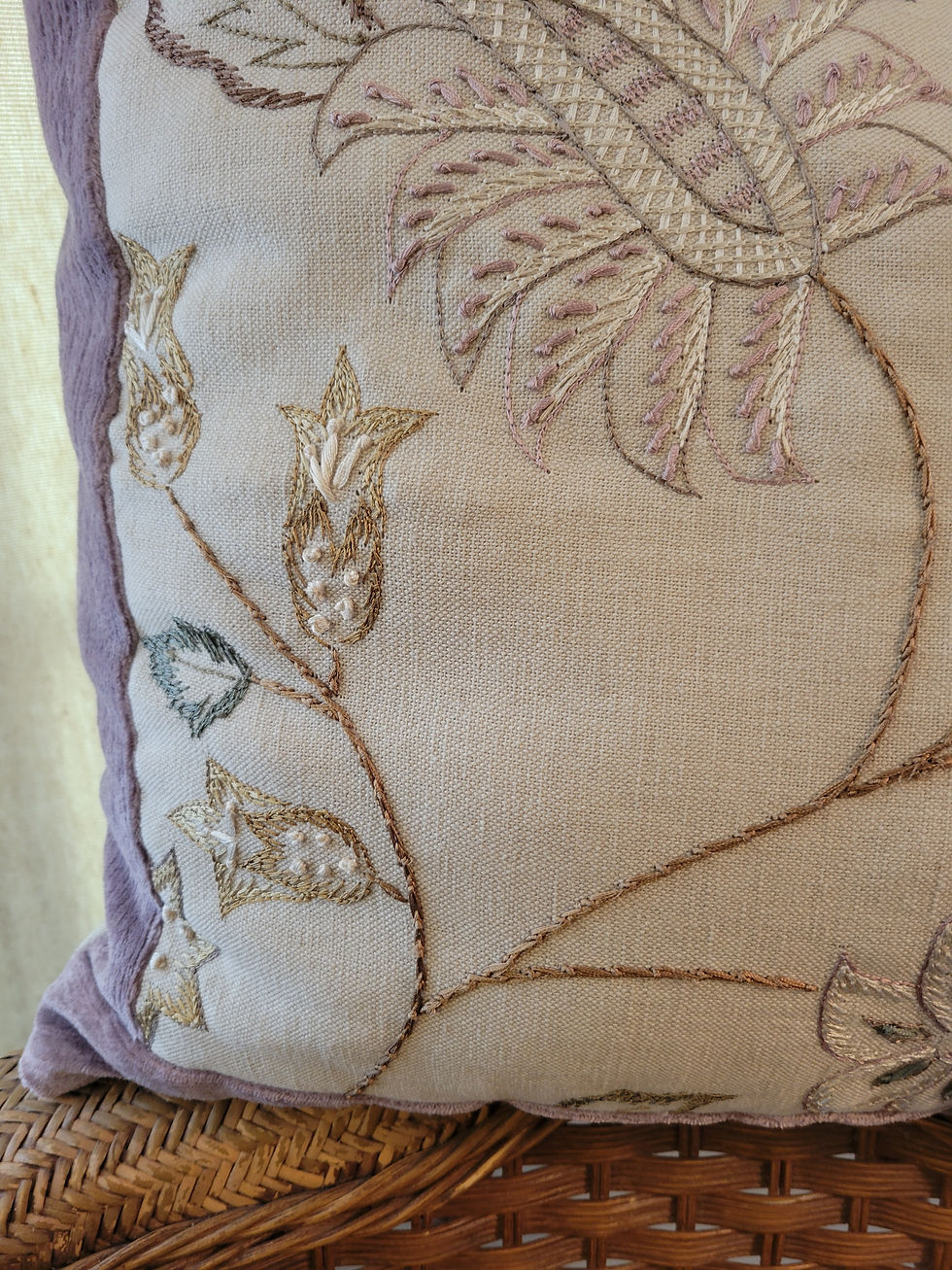Thumbnail: Linen Lilac/Lavender Pillow (insert included)