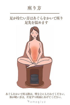 よもぎ蒸しイラスト