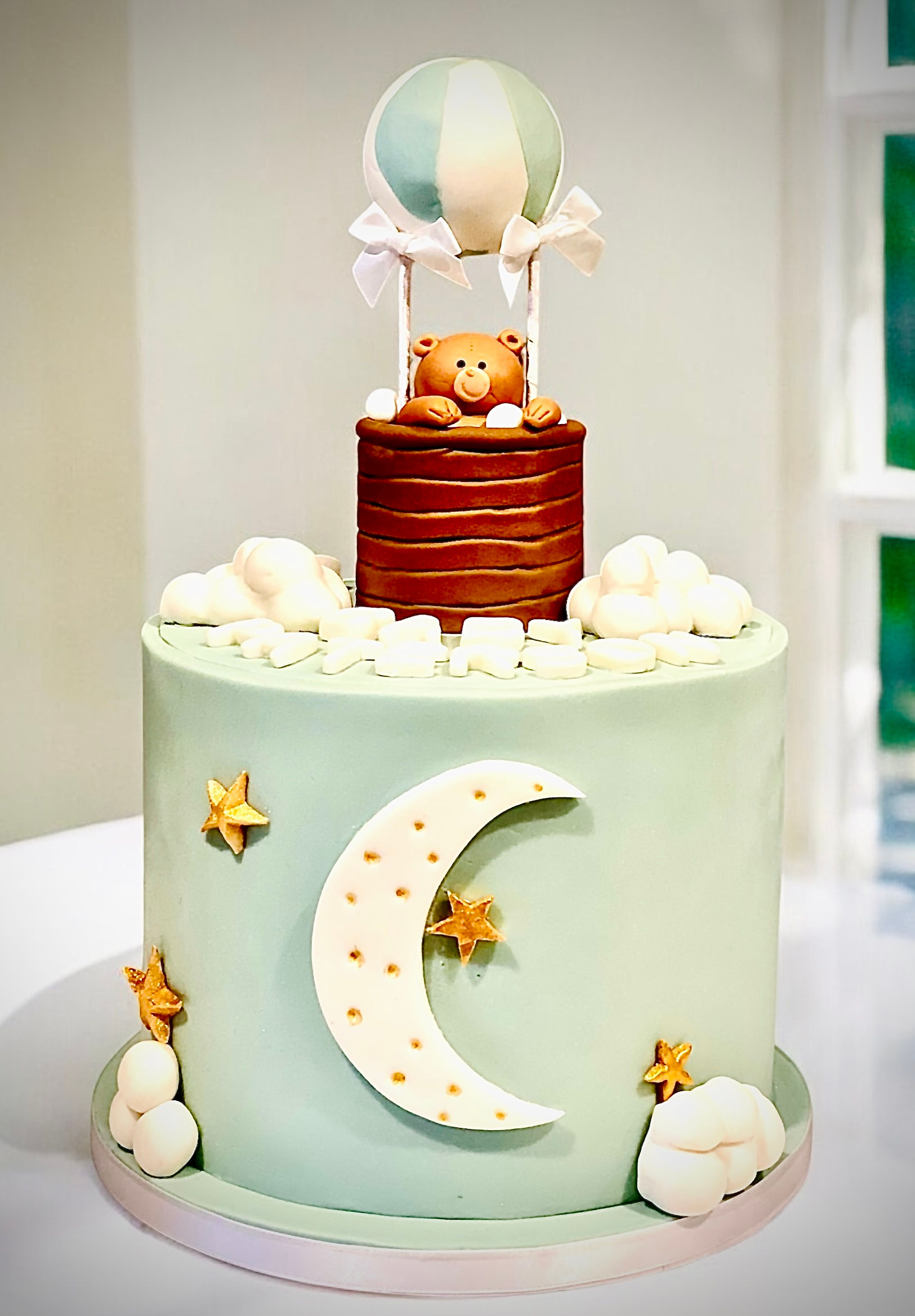 Boys Baby Shower Fondant Cake