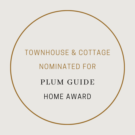 Townhouse and Cottage nominated for the PLUM GUIDE Home Award.