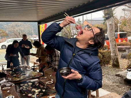 教育合宿BBQ! 土佐赤牛最高!