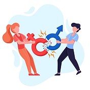 Illustration representing possible changes in sexuality, including hypersexuality after trauma